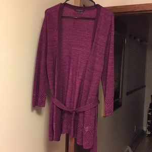 Cardigan- knitted, purple